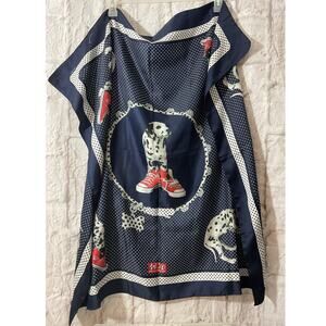Disney's 101 Dalmatians/ Converse All Star Scarf Square Navy Red Polyester